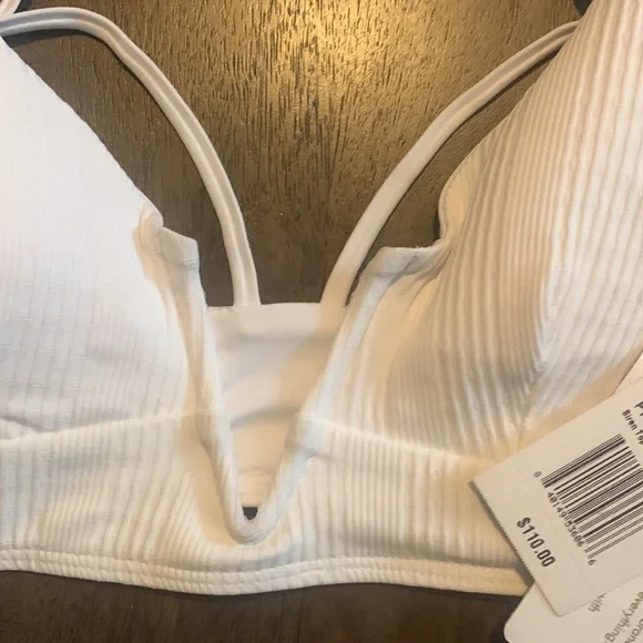 NWT L*Space Women's Siren Bikini Top White - Picture 8 of 16